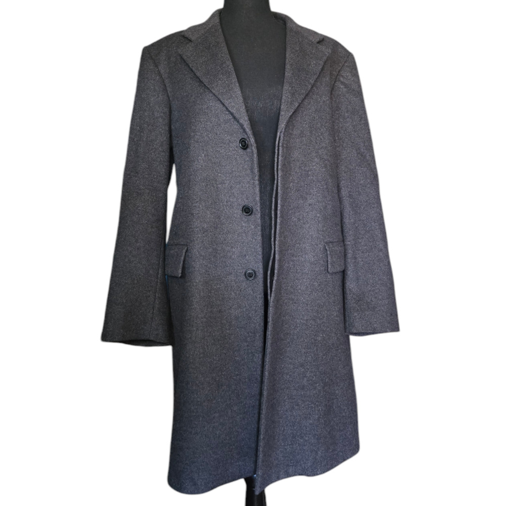 Italian Wool Over Coat Size 46 Benetton